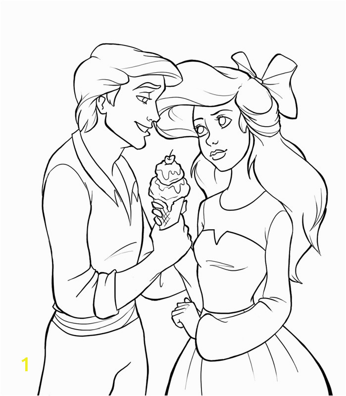 ariel as a human coloring pages sketch templates