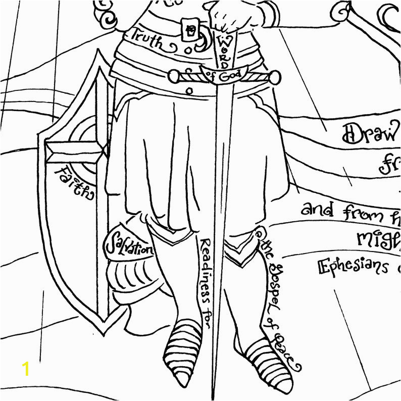 Armor Of God Coloring Pages Pdf Armor Of God and Joan Of Arc Bundle Printable Coloring