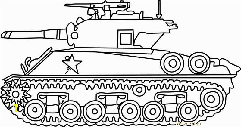 Army Tank Coloring Pages to Print Free Coloring Army Tanks M4 Sherman Army Tank Printable Of