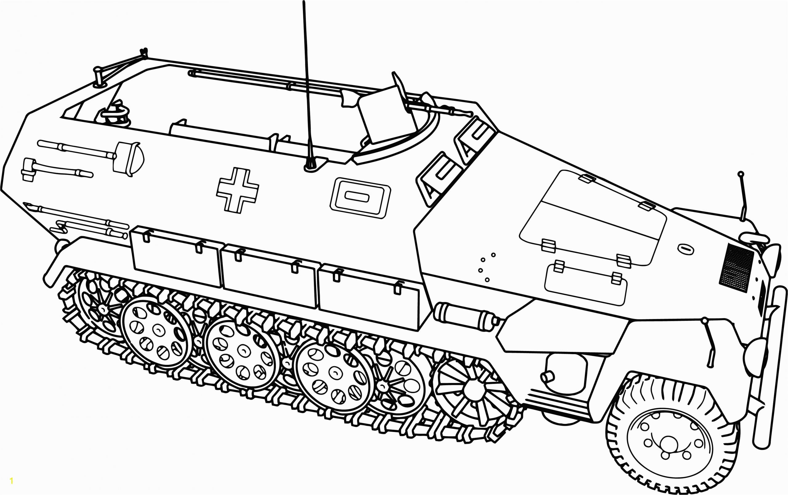 military tank drawing