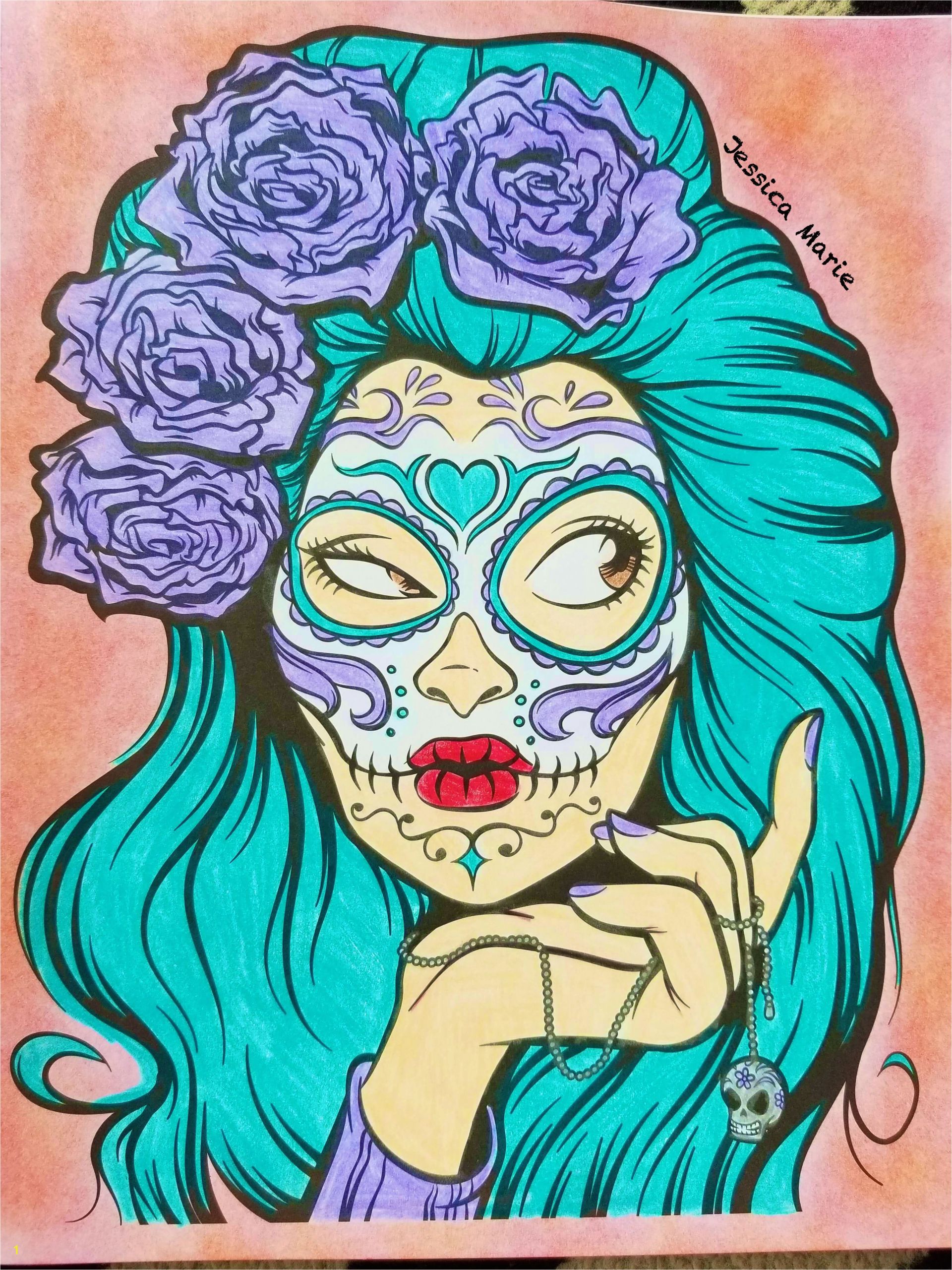 Art with Edge Sugar Skulls Pages Colored Crayola Art with Edge Sugar Skulls Dayofthedead 💀