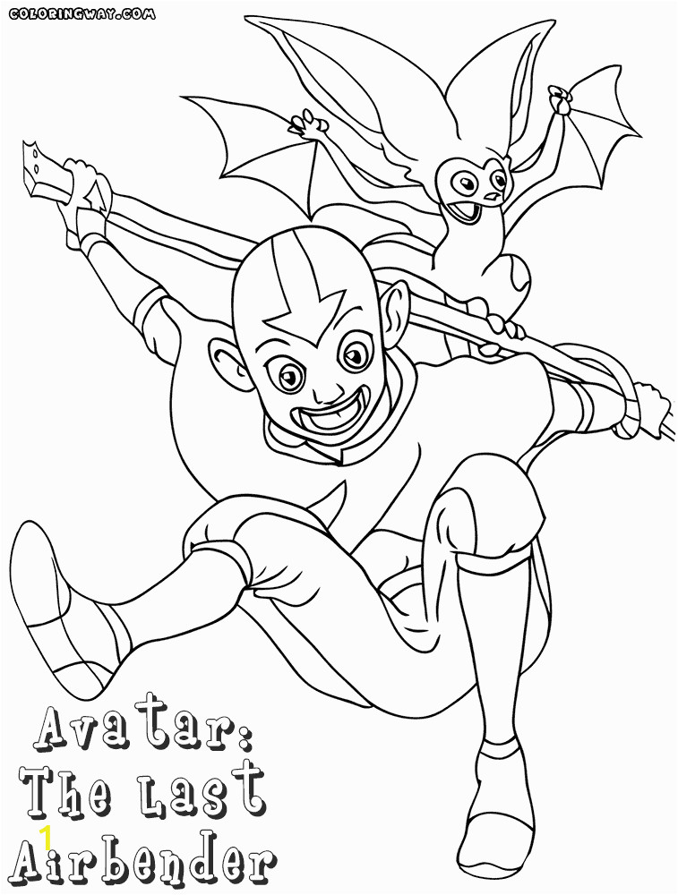 avatar last airbender coloring pages