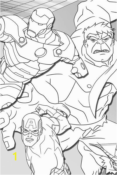 avengers assemble coloring page