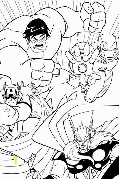 avengers earth s mightiest heroes coloring page