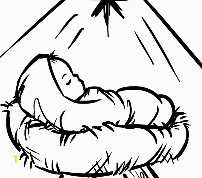 baby jesus coloring pages