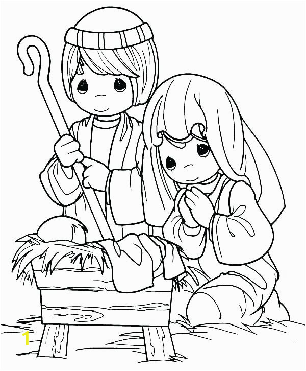 baby jesus in a manger coloring pages