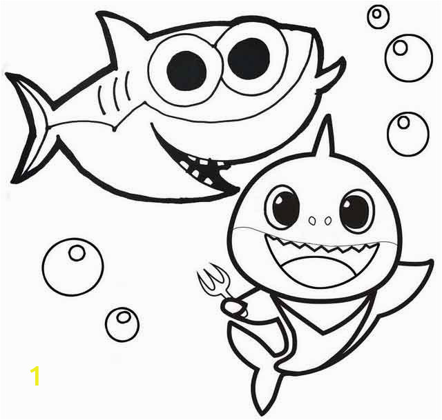 Baby Shark Coloring Pages to Print 10 Best Free Printable Baby Shark Coloring Pages for Kids