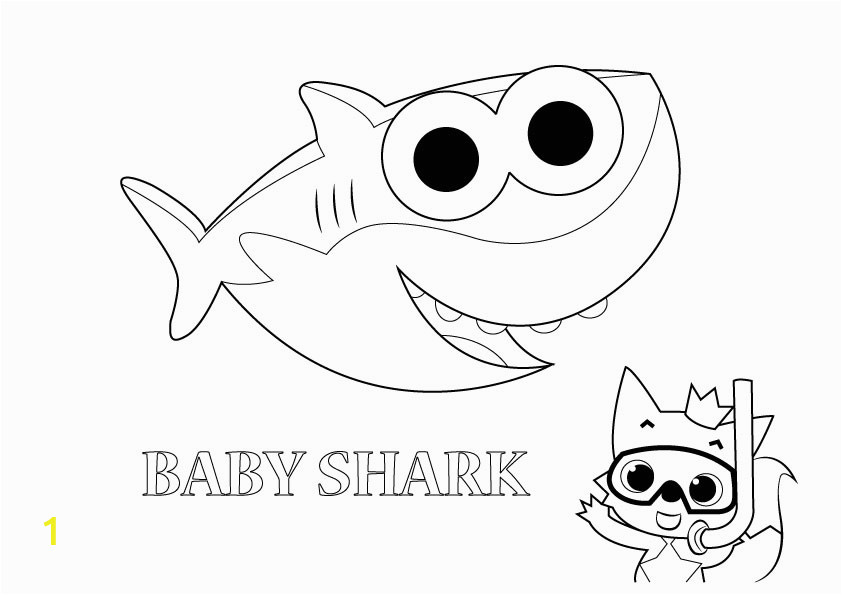 baby shark coloring pages