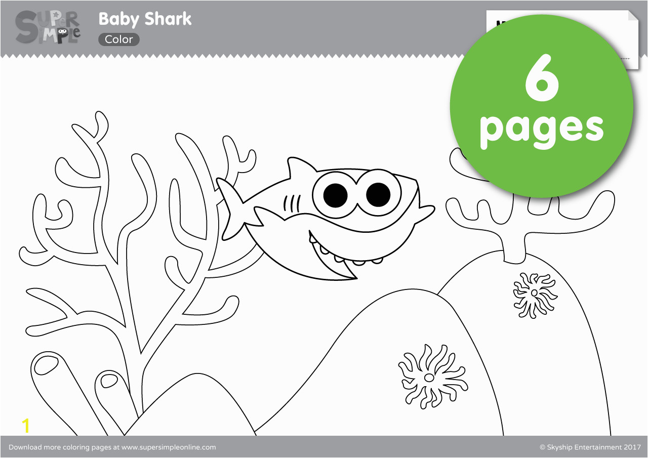 baby shark coloring pages