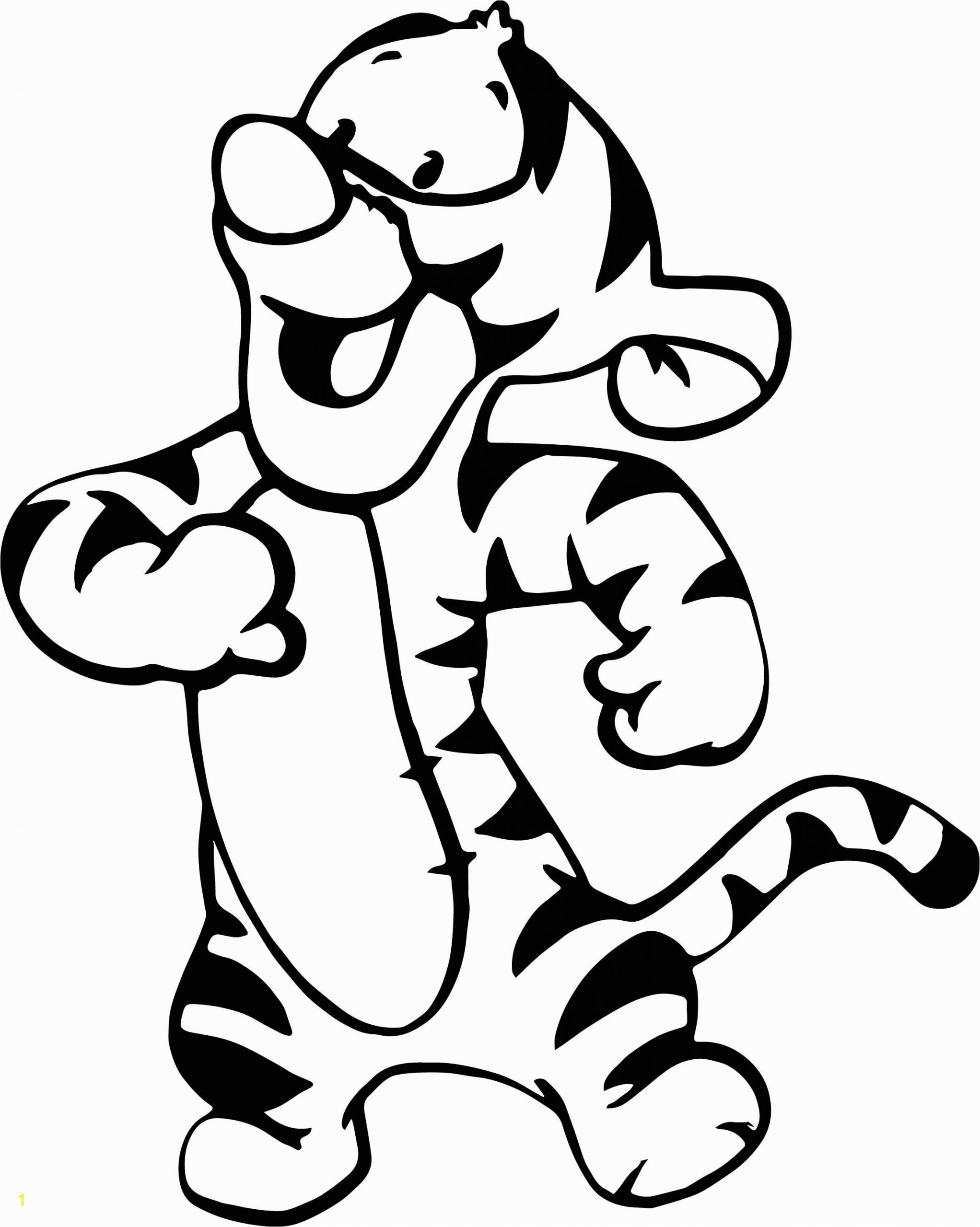 baby tigger dance coloring page