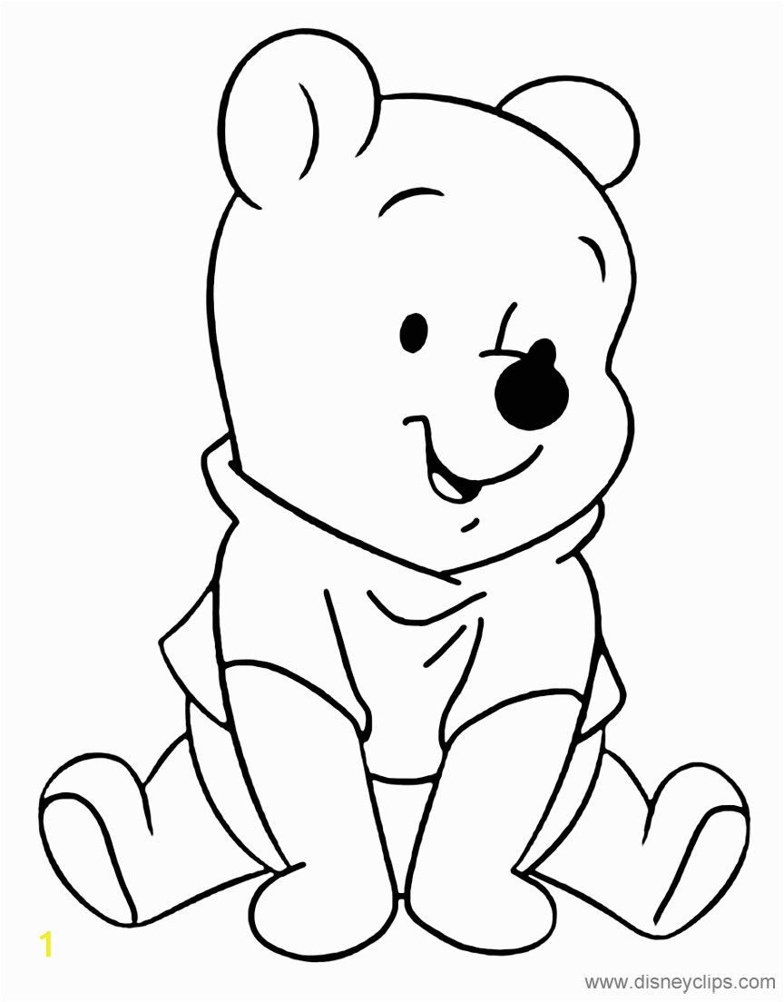 Baby Winnie the Pooh Coloring Pages Baby Pooh Coloring Pages