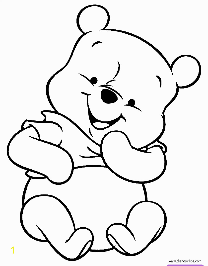 baby winnie the pooh and friends coloring pages
