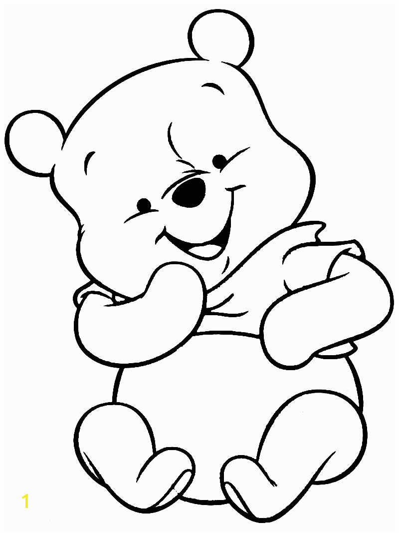 coloring pages pooh bear