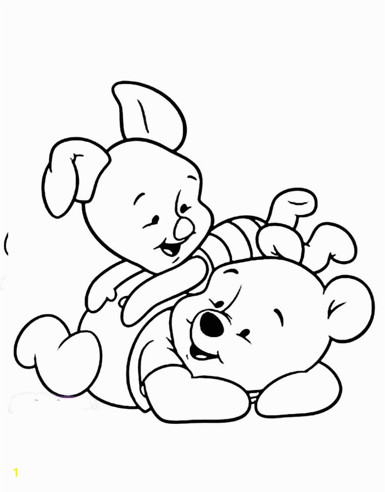 winnie pooh bebe para colorear