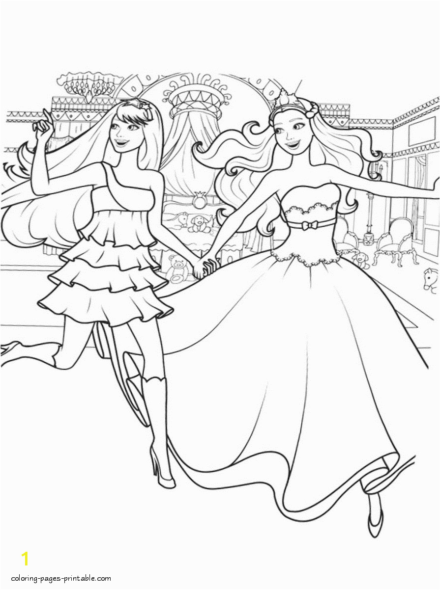 Barbie and the Popstar Coloring Pages Barbie the Princess and the Popstar Coloring Sheets for