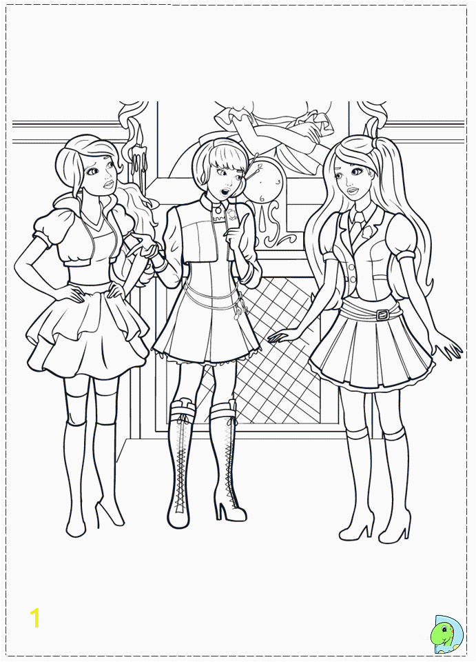 Barbie Coloring Pages Princess Charm School Barbie Princess Charm School Coloring Page Coloring Home