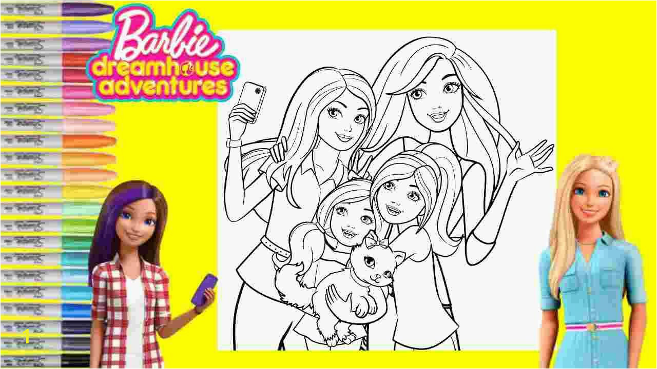 kleurplaat barbie dreamhouse adventures