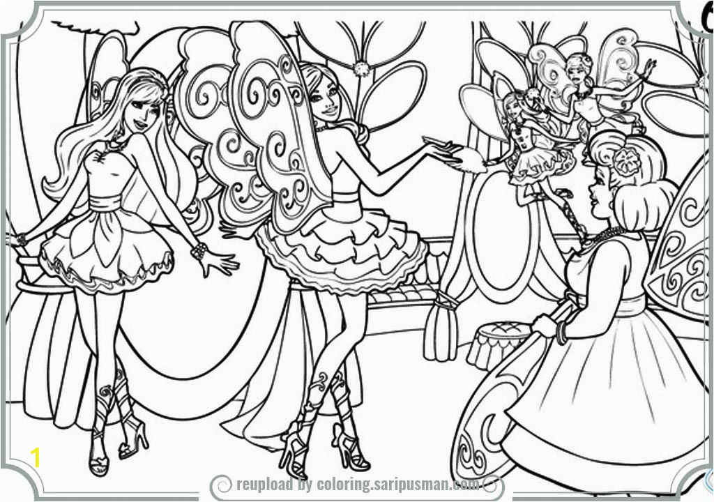 barbie fashion fairytale coloring pages printable