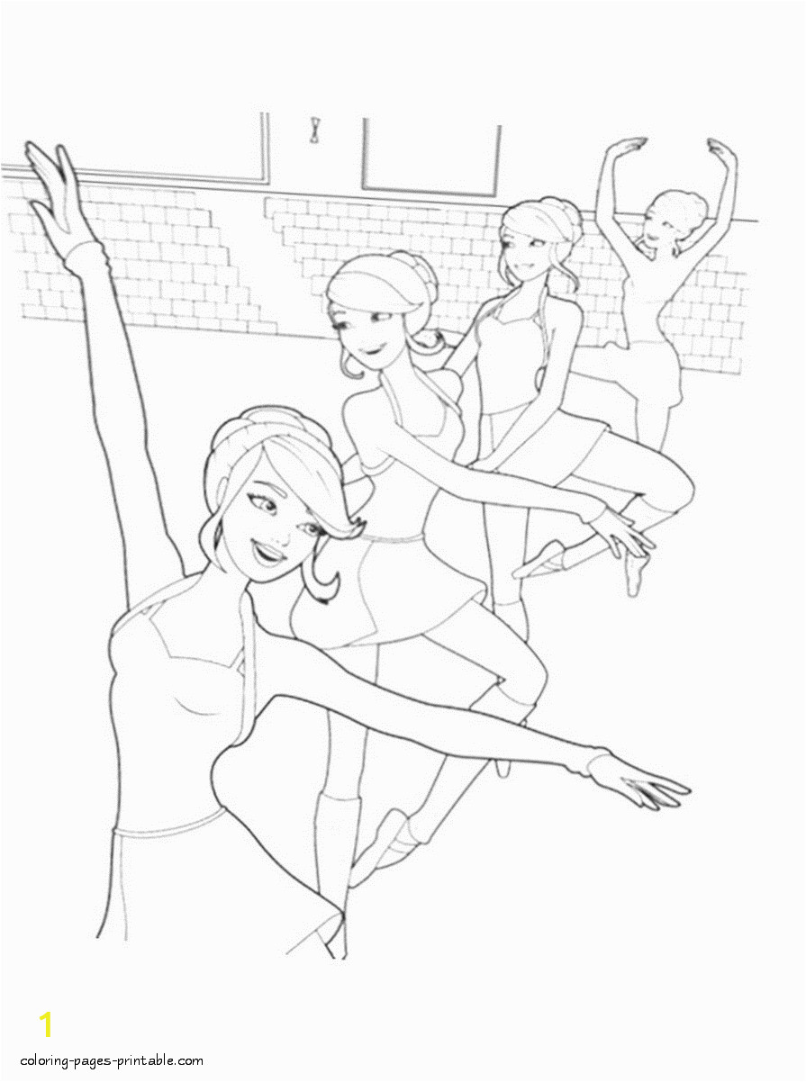 barbie pink shoes coloring pages 4