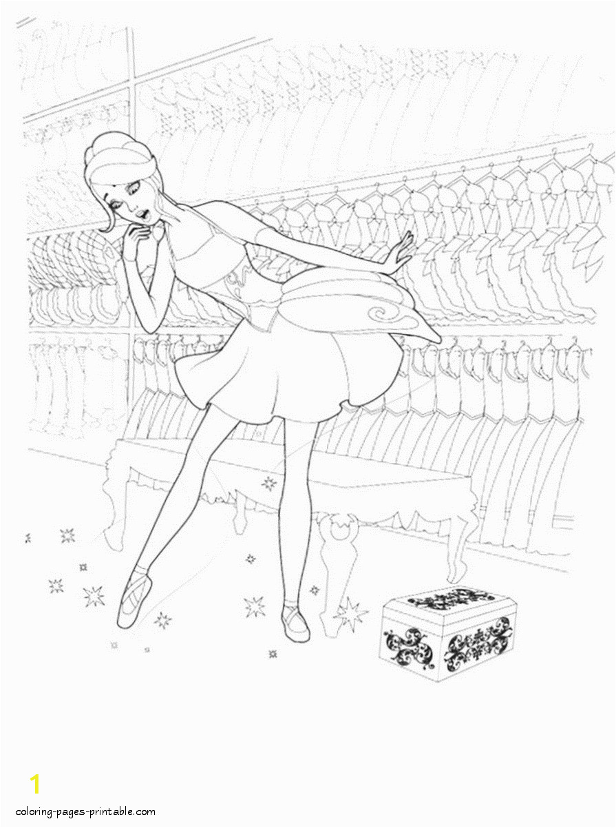 barbie pink shoes coloring pages 16