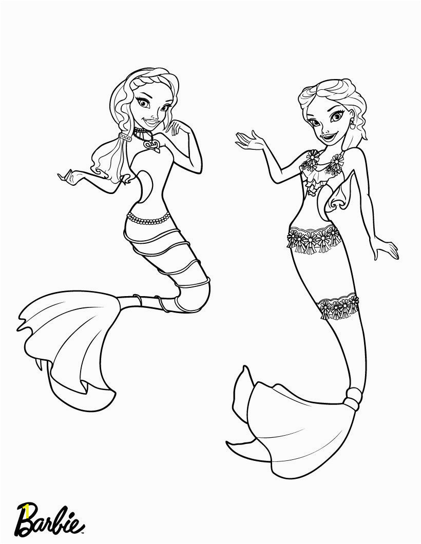 Barbie Mermaid Coloring Pages for Kids Barbie Mermaid Coloring Pages Best Coloring Pages for Kids