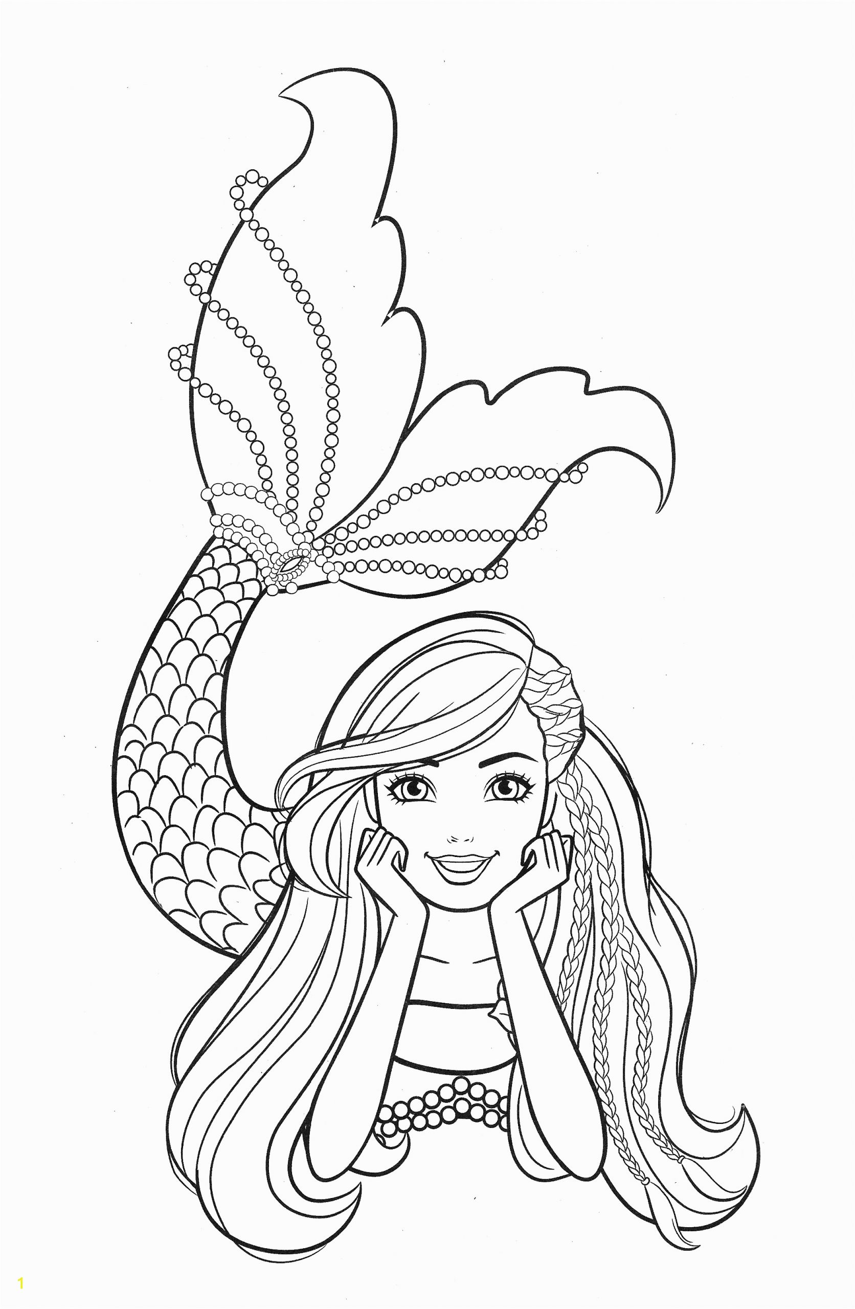 Barbie Mermaid Coloring Pages for Kids Beautiful Mermaid Barbie Coloring Pages Youloveit