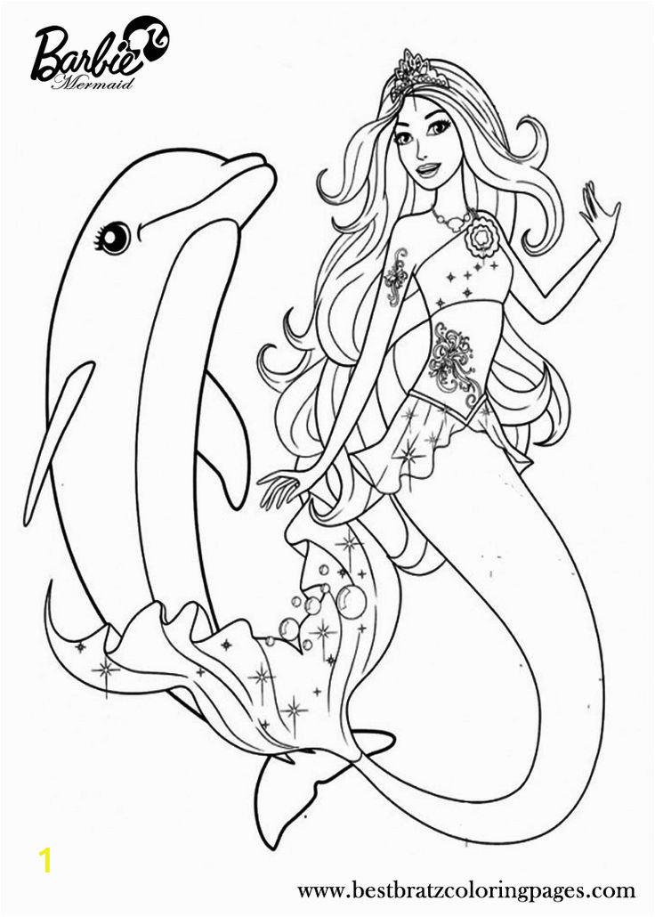 Barbie Mermaid Coloring Pages for Kids Printable Barbie Mermaid Coloring Pages for Kids