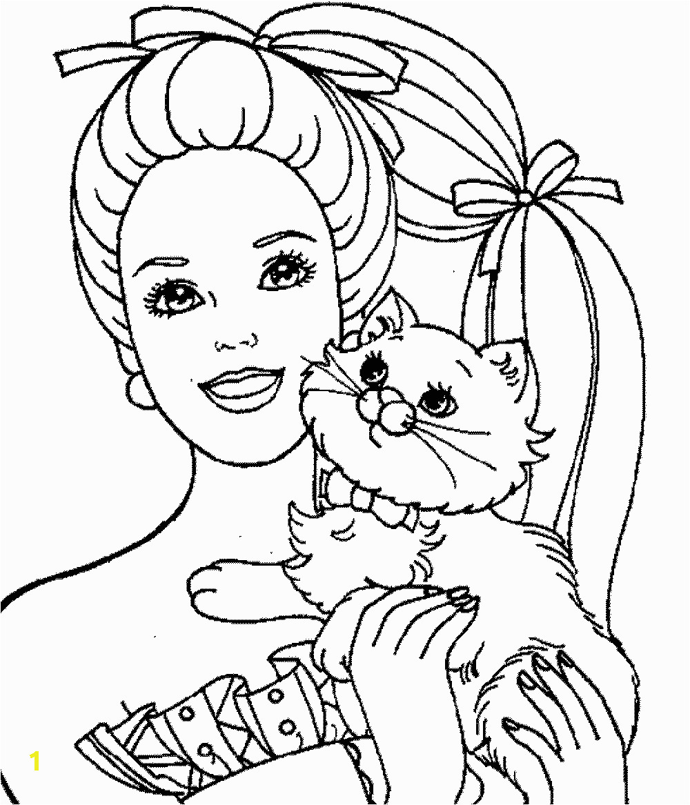 barbie princess coloring page