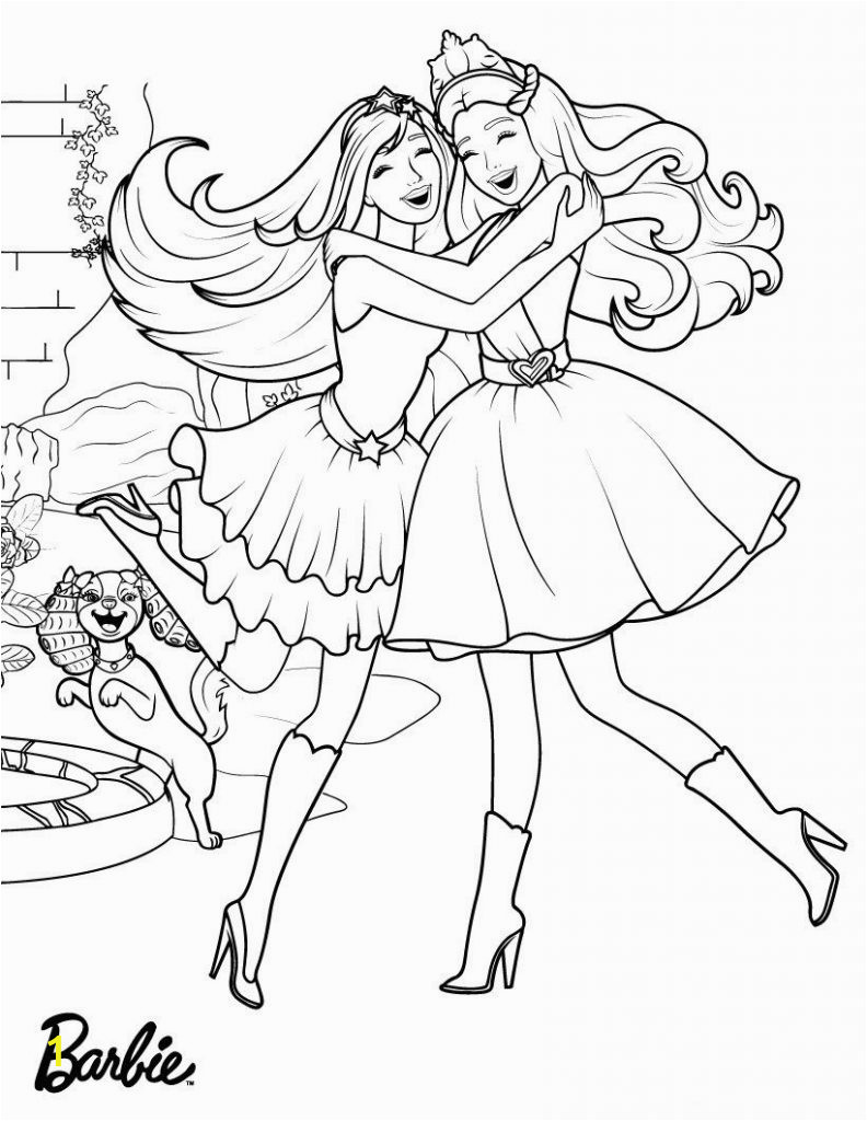 barbie princess coloring pages