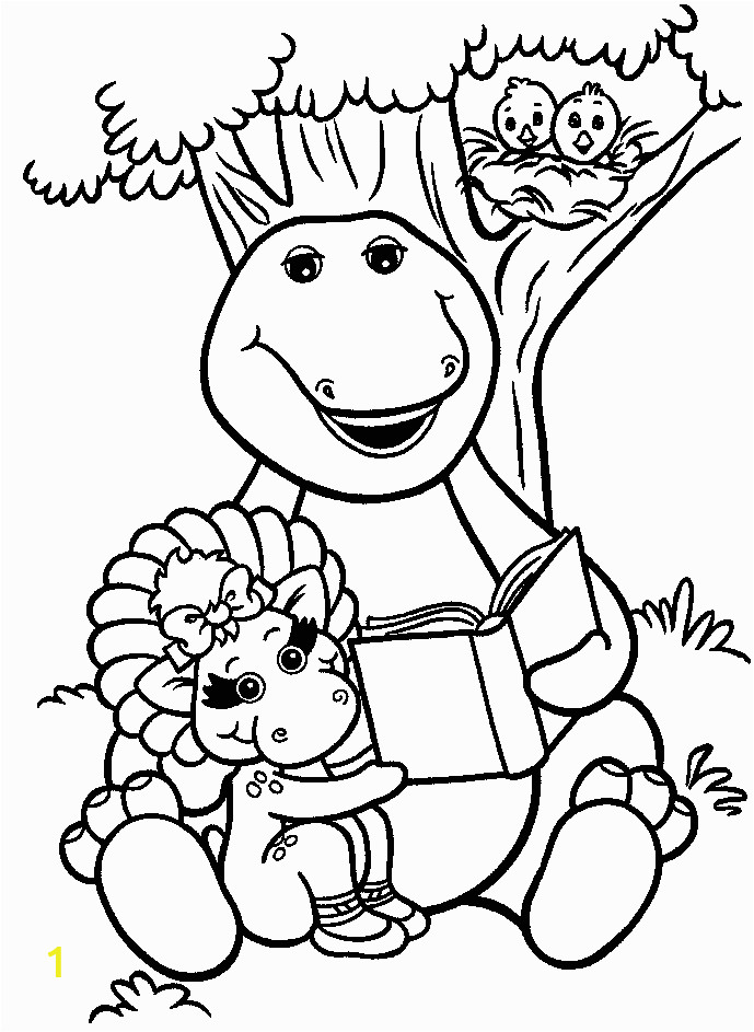 barney and friends coloring pages