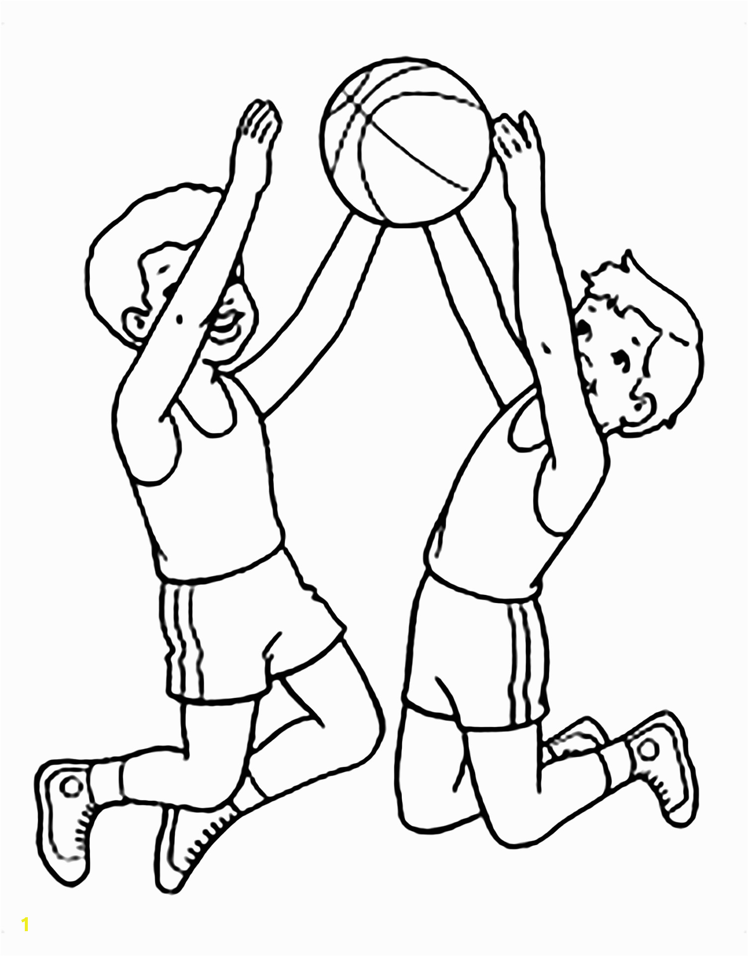 Basketball Coloring Pages for Kids Printable Basketball for Children Basketball Kids Coloring Pages