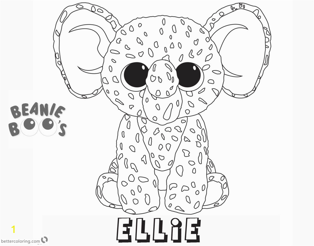 beanie boo coloring pages ellie