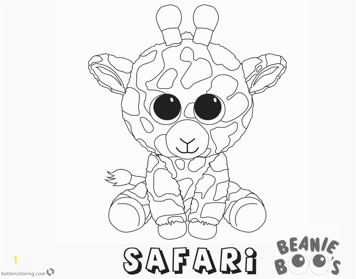 beanie boo coloring pages safari