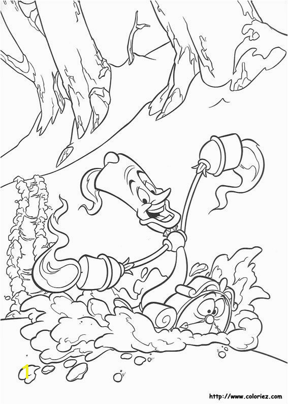 Beauty and the Beast Enchanted Christmas Coloring Pages | divyajanan