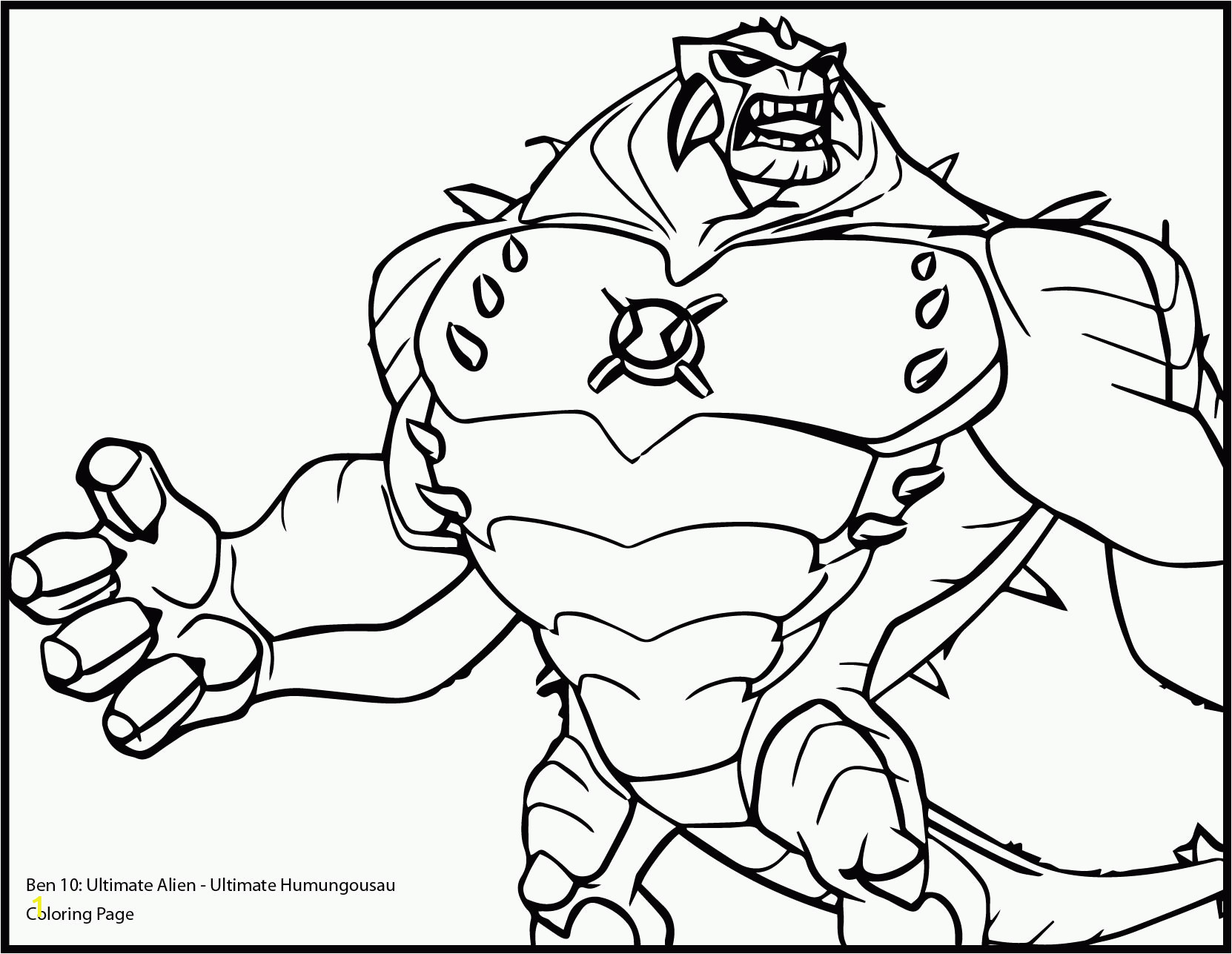 ben 10 humungousaur coloring pages