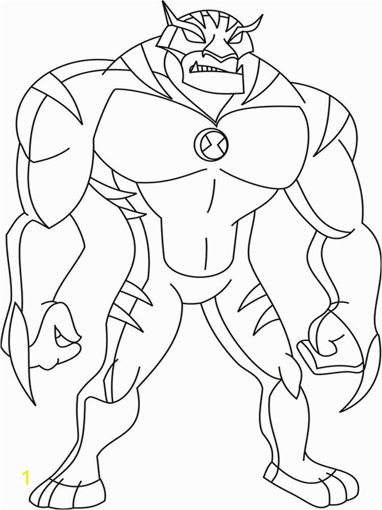 ben 10 ultimate alien coloring pages