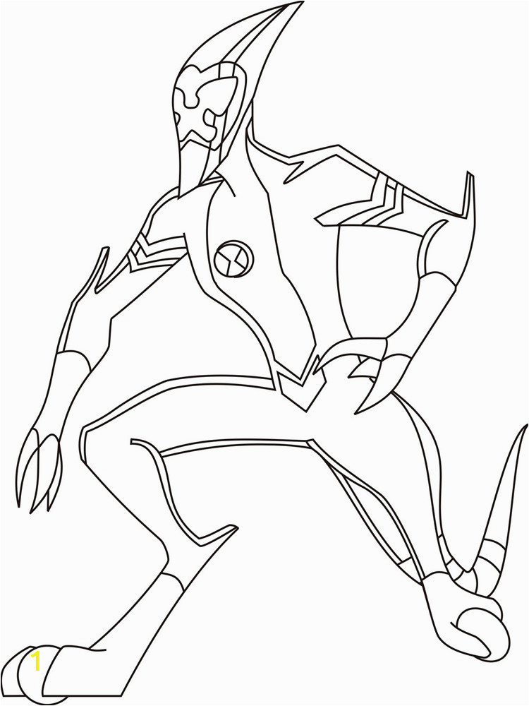 ben 10 ultimate alien coloring pages