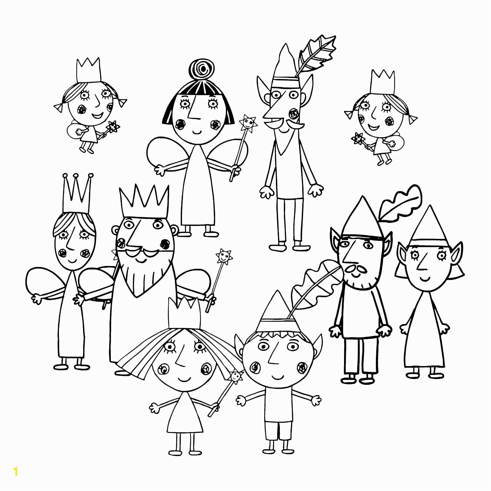 ben and hollys little kingdom coloring pages to print sketch templates