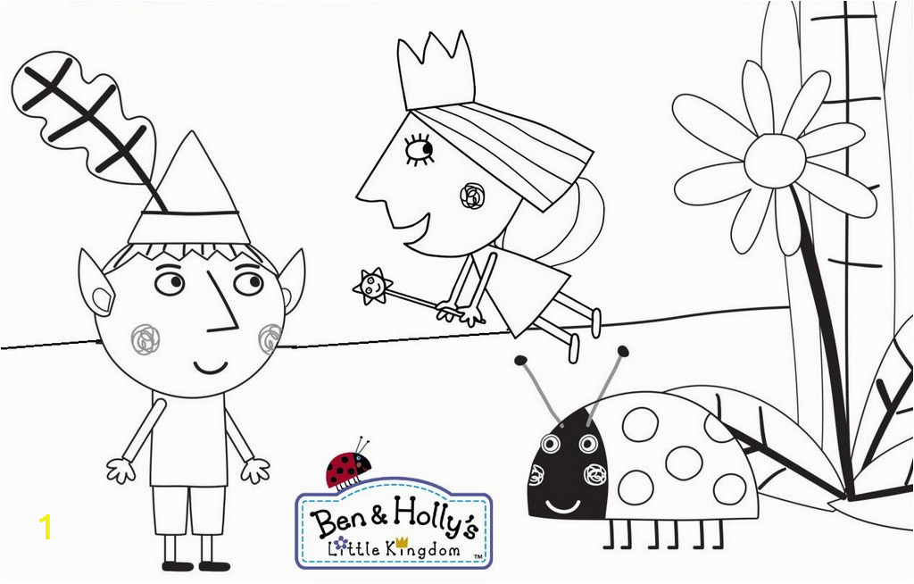 16 cute ben and holly coloring pages for kids