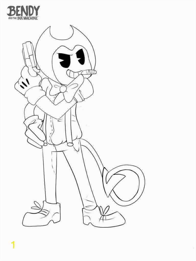 bendy and the ink machine coloring pages