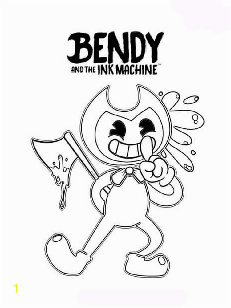 Bendy and the Ink Machine Coloring Pages Printable Free Printable Bendy and the Ink Machine Coloring Pages