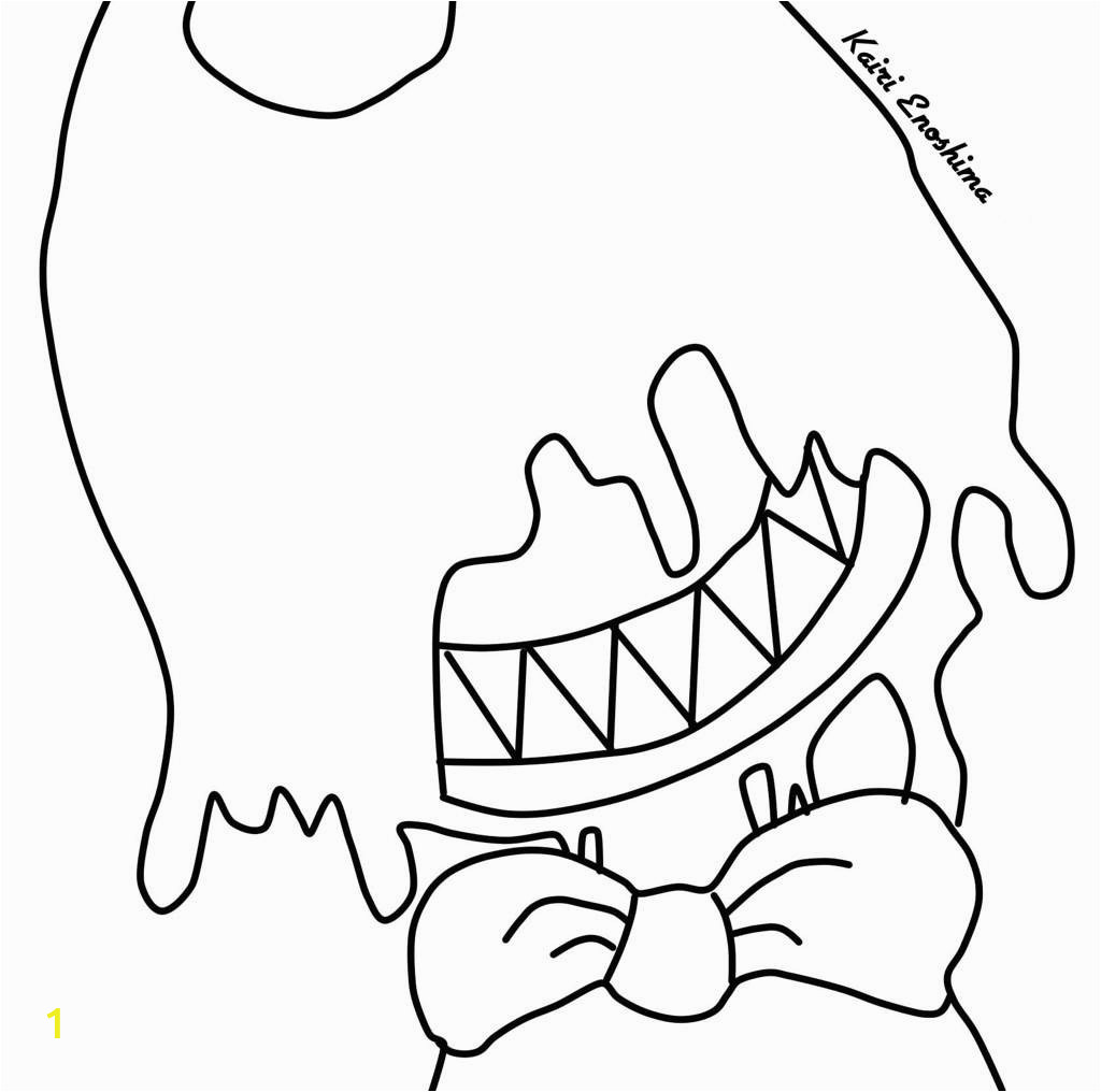 Bendy and the Ink Machine Coloring Pages Printable Sheet Bendy Machinesign Coloring Pages