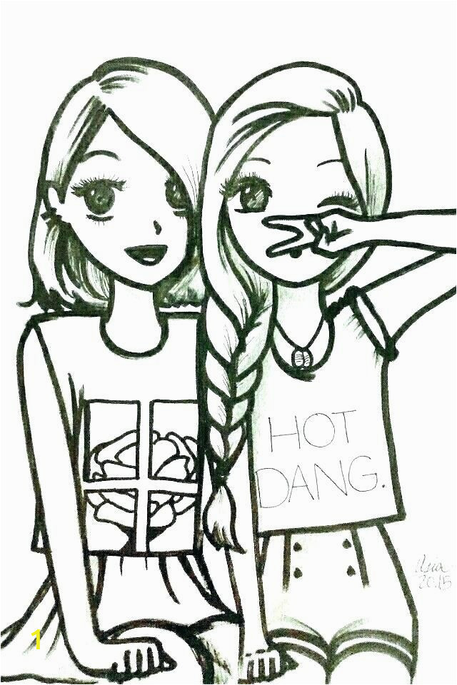 Best Friend Coloring Pages for Teenage Girls Coloring Pages Of Best Friends Bff Coloring Pages Coloring