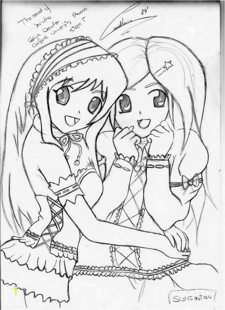 Best Friend Coloring Pages for Teenage Girls Two Best Friends Coloring Pages at Getcolorings