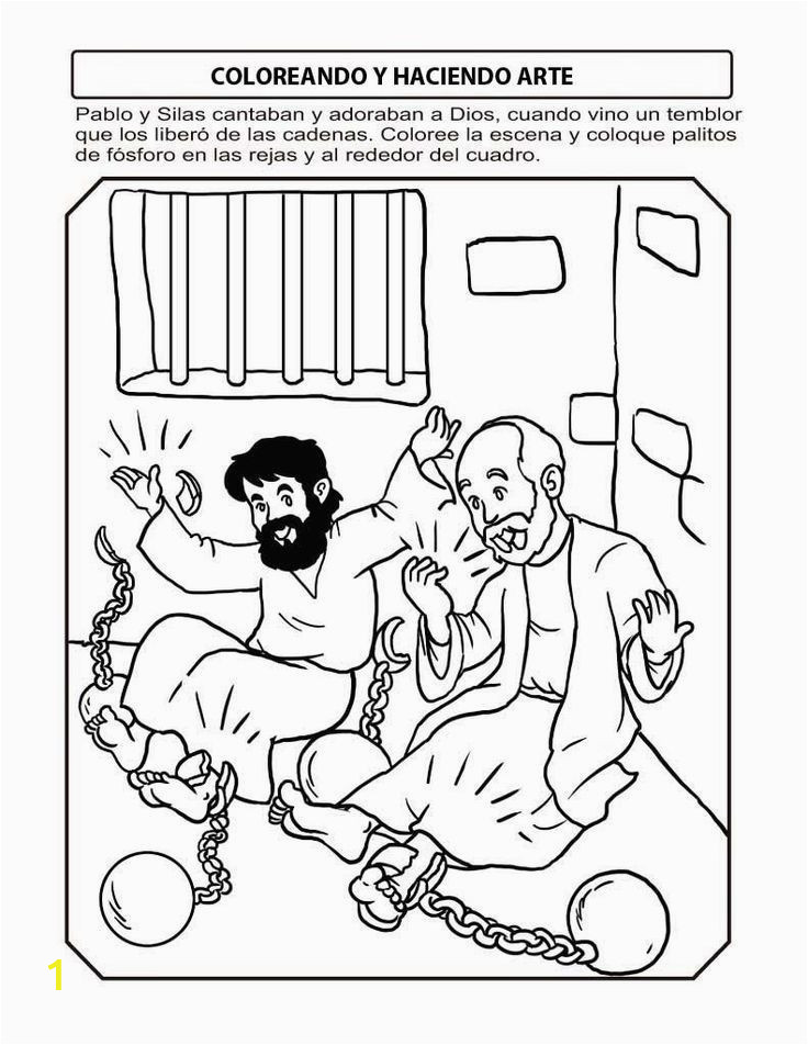 Bible Coloring Pages Paul and Silas Paul and Silas In Prison Google Search