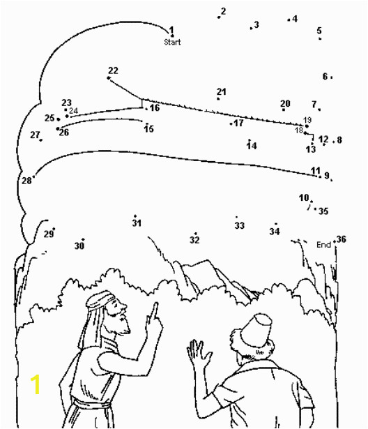 Bible Dot to Dot Coloring Pages Bible Dot to Dot