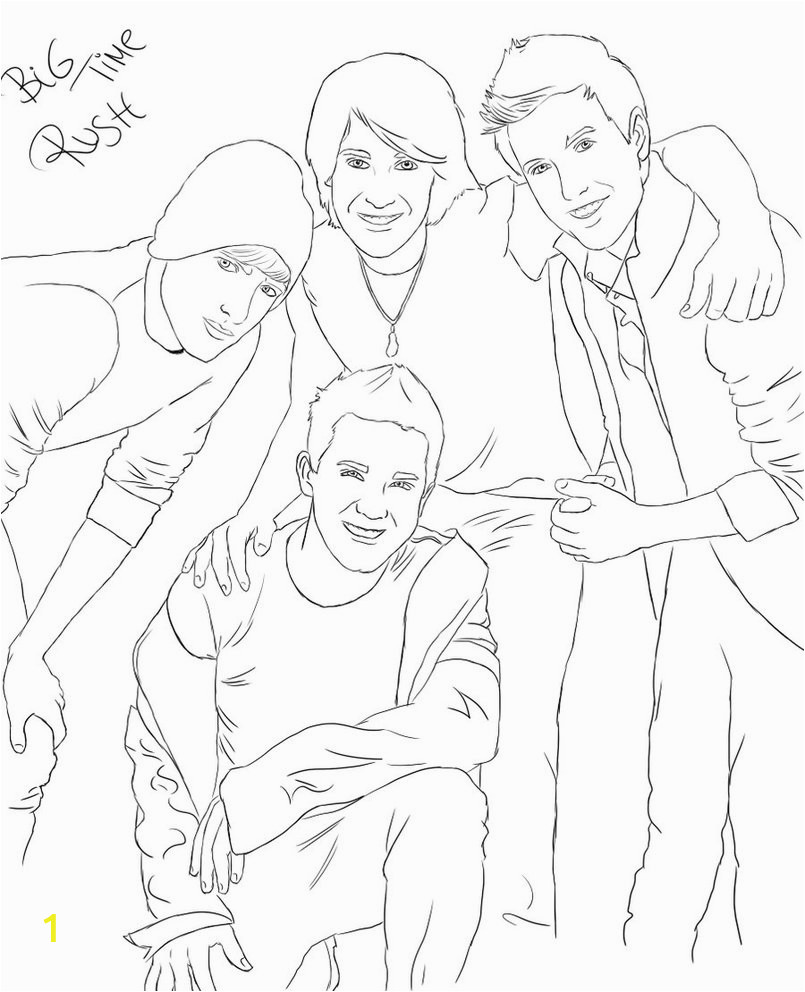 big time rush coloring pages