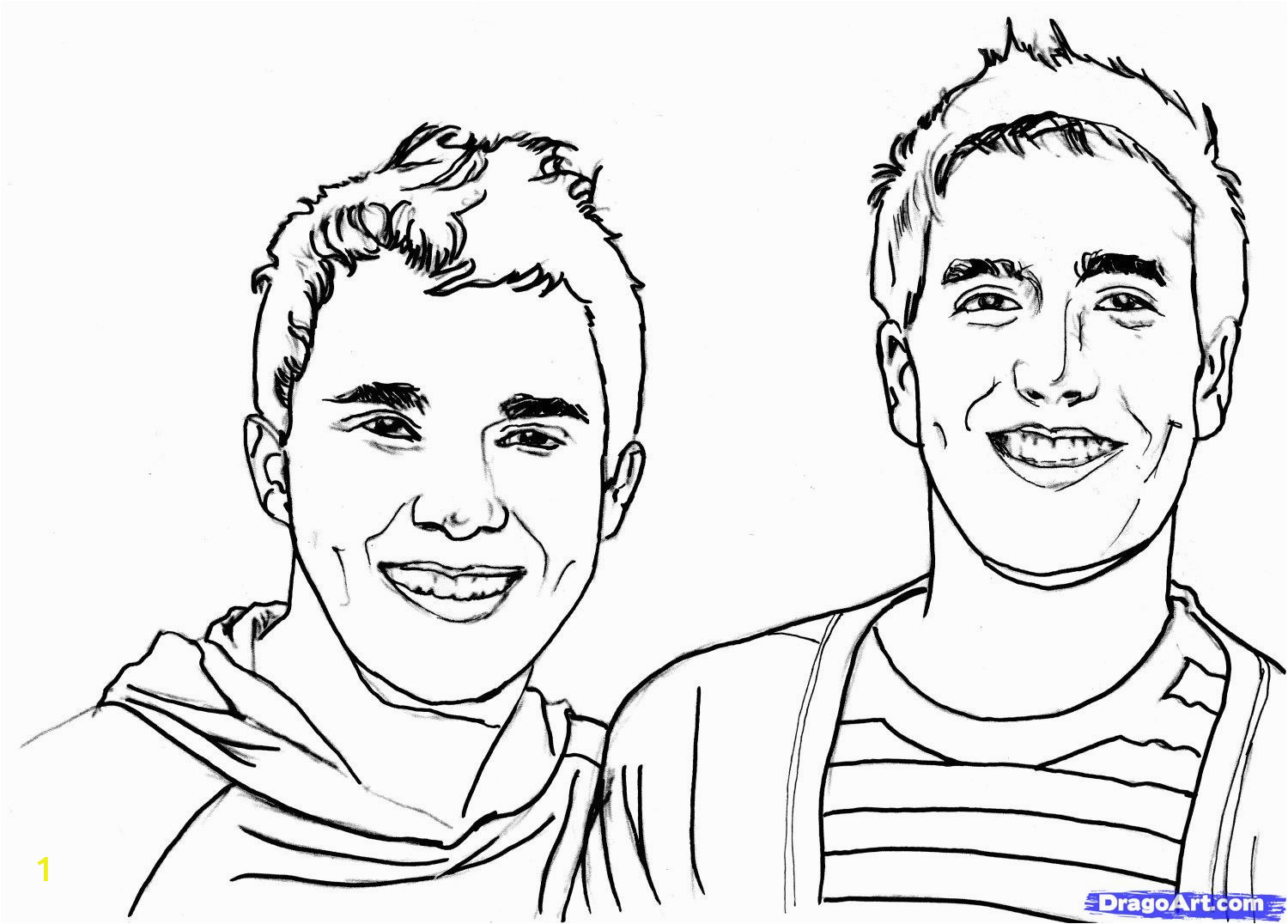 big time rush coloring pages