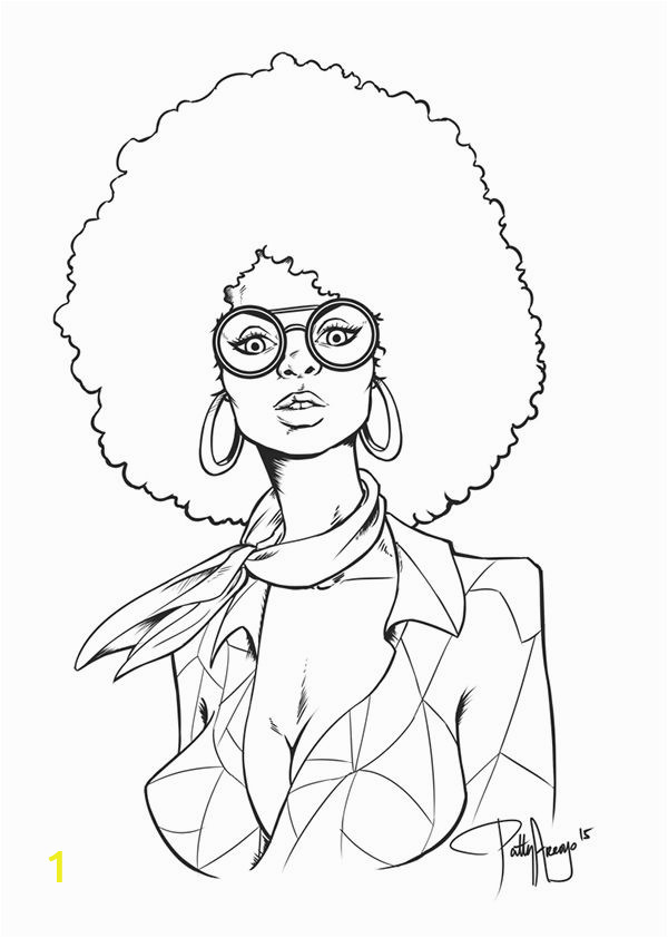 afro coloring pages
