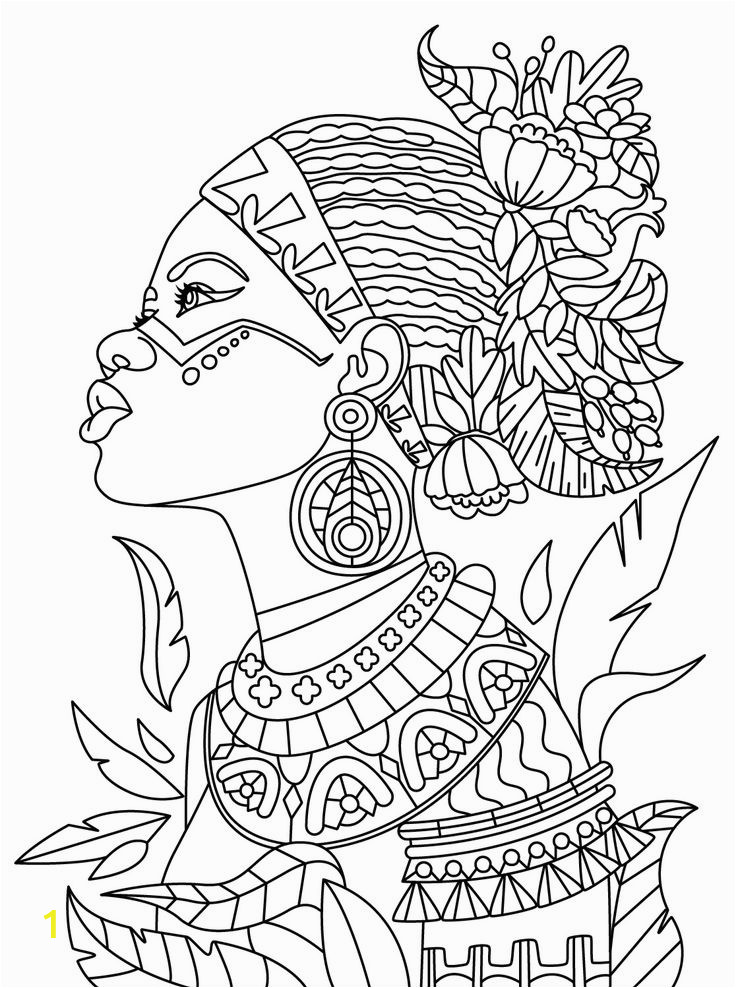 afro coloring pages